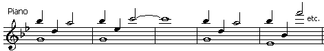 Example 1a: Piano