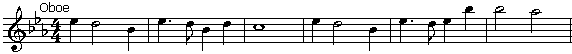 Example 1b: Oboe