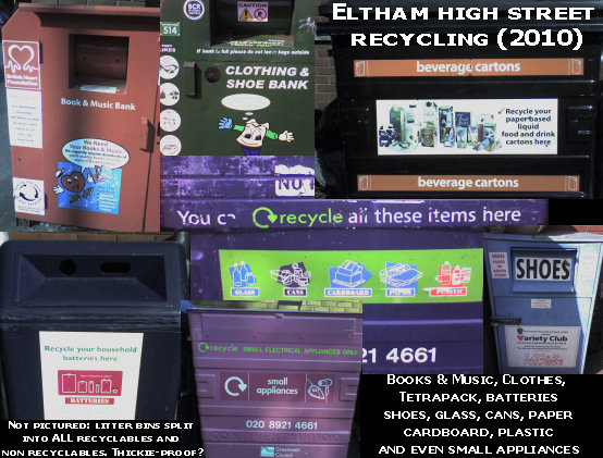 Eltham recycling bins
